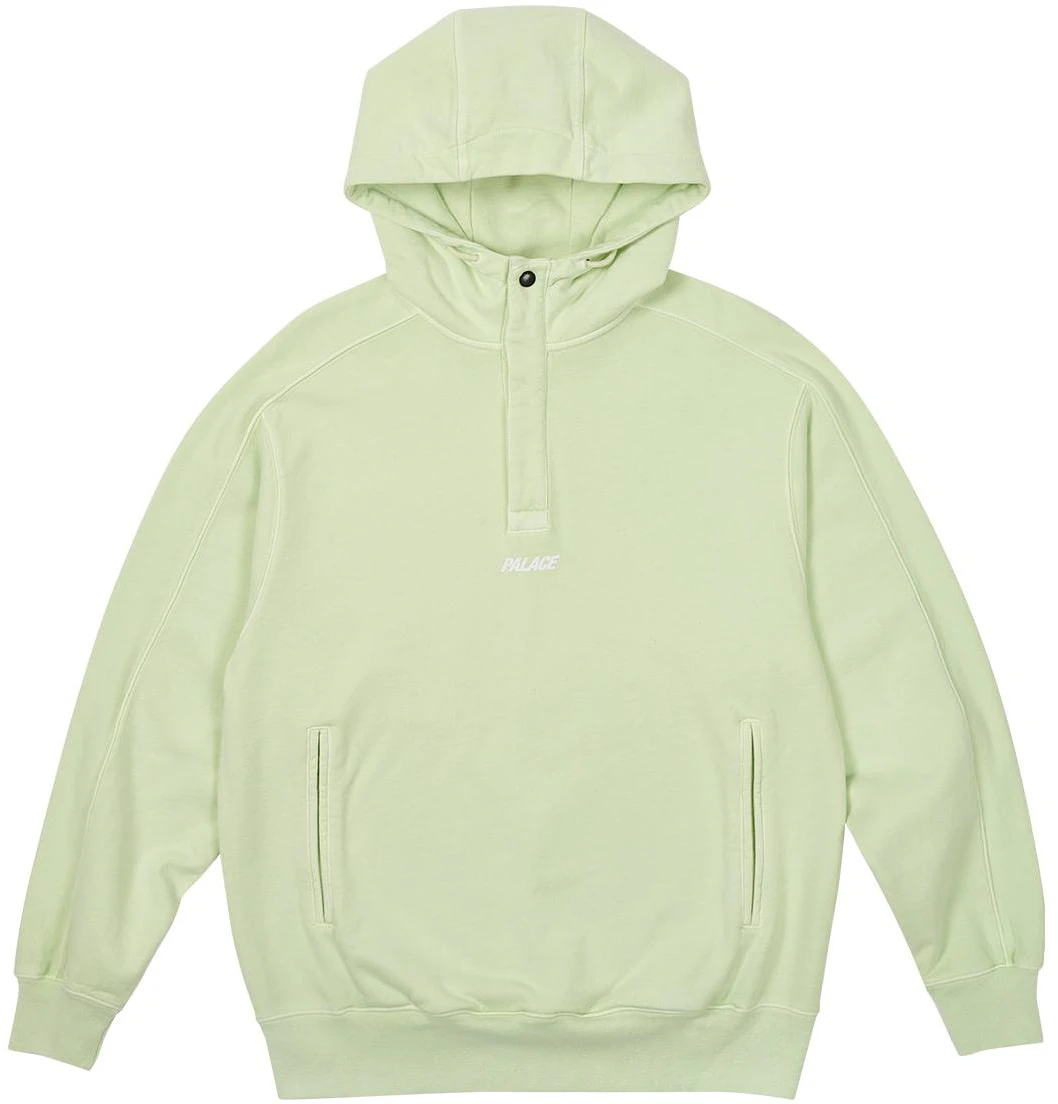 palace-fw-23-washed-terry-1-4-placket-hoodie-green-unisex-p24-cs-137