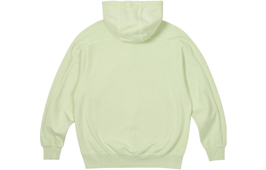 Lookbook Palace FW23 Sudadera Verde Unisex con Cuello 1/4 y Terry Lavado. P24CS137