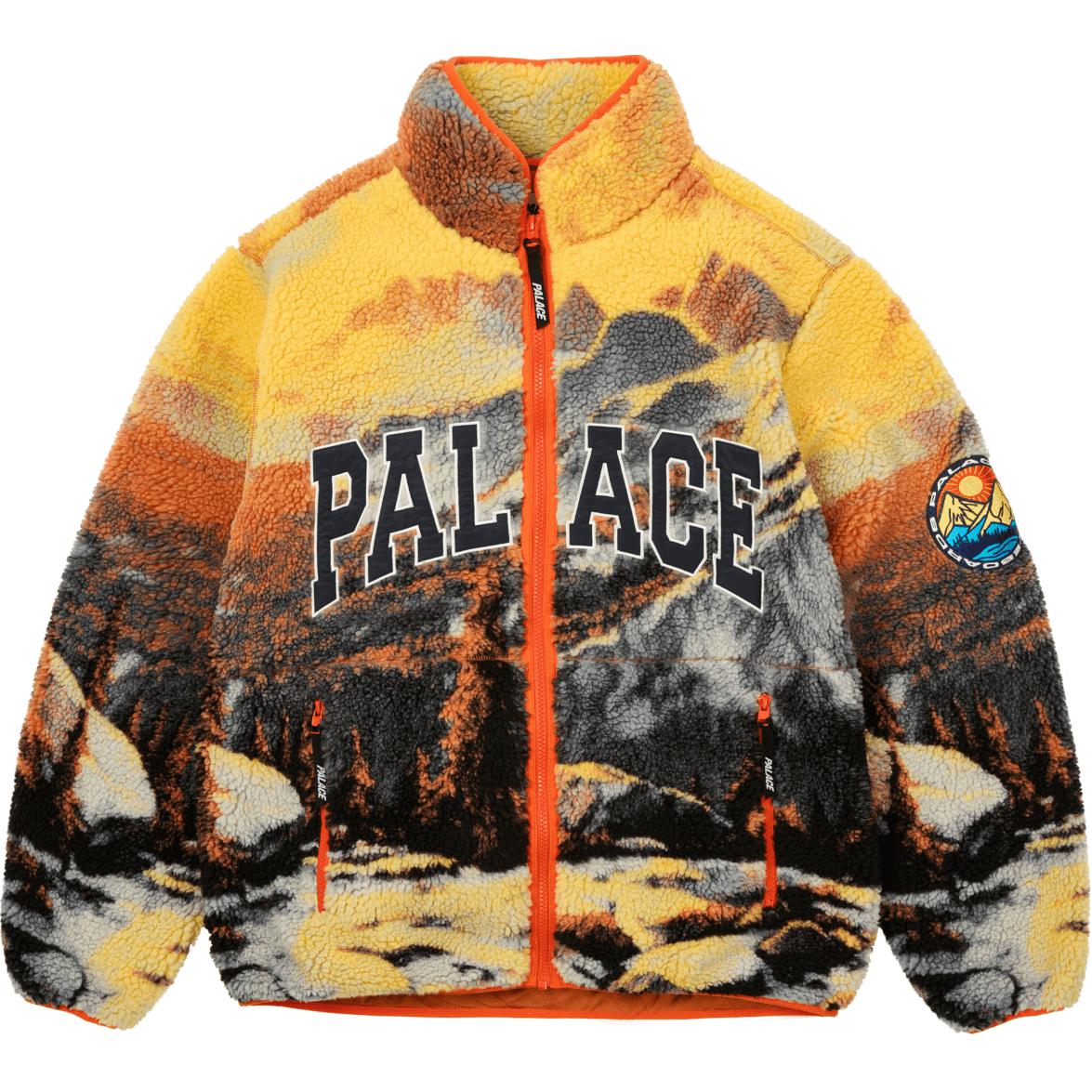 PALACE FW24 Appalachian Funnel Fleece Full-Zip Logo Jacket Unisex Orange P27JK117