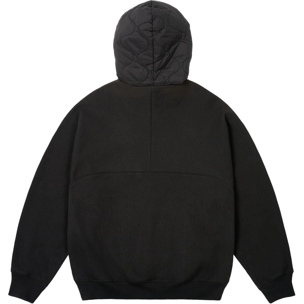 PALACE FW24 Baffled Font Embroidered Logo Hoodie Black Unisex Relaxed Fit. P27CS190 圖 3