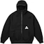 Buy Palace FW24 Black Drawstring Hood Logo Zip Loose Fit Hoodie Unisex P27CS110