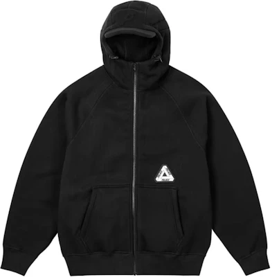 Palace FW24 Black Drawstring Hood Logo Zip Loose Fit Hoodie Unisex P27CS110 Order Palace FW24 Black Drawstring Hood Logo Zip Loose Fit Hoodie Unisex P27CS110