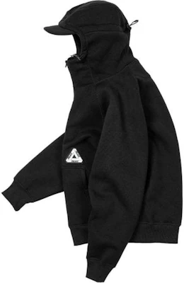 Palace FW24 Black Drawstring Hood Logo Zip Loose Fit Hoodie Unisex P27CS110 Lookbook Palace FW24 Black Drawstring Hood Logo Zip Loose Fit Hoodie Unisex P27CS110