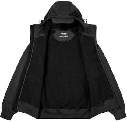 Palace FW24 Black Drawstring Hood Logo Zip Loose Fit Hoodie Unisex P27CS110 Shop Palace FW24 Black Drawstring Hood Logo Zip Loose Fit Hoodie Unisex P27CS110