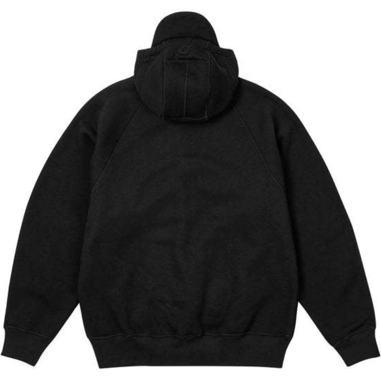 Palace FW24 Black Drawstring Hood Logo Zip Loose Fit Hoodie Unisex P27CS110 圖 5