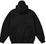 Purchase Palace FW24 Black Drawstring Hood Logo Zip Loose Fit Hoodie Unisex P27CS110