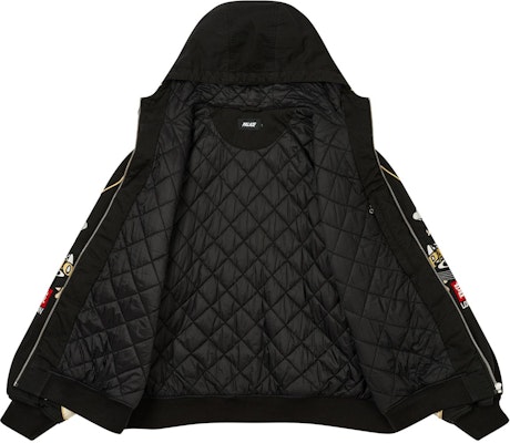 PALACE FW24 ブラックロゴジップフーディージャケット ユニセックスカジュアルスタイル. P27JK097 Shop PALACE FW24 ブラックロゴジップフーディージャケット ユニセックスカジュアルスタイル. P27JK097