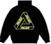 Shop PALACE FW24 Glow Tri-Ferg Reflective Logo Hoodie Black Unisex. P27CS174