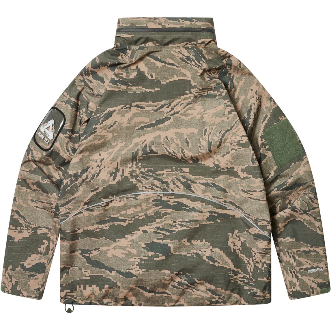 Shop Palace FW24 GORE-TEX 3L M-TEK Camouflage Jacket Unisex with Zip Pocket Logo P27JK025