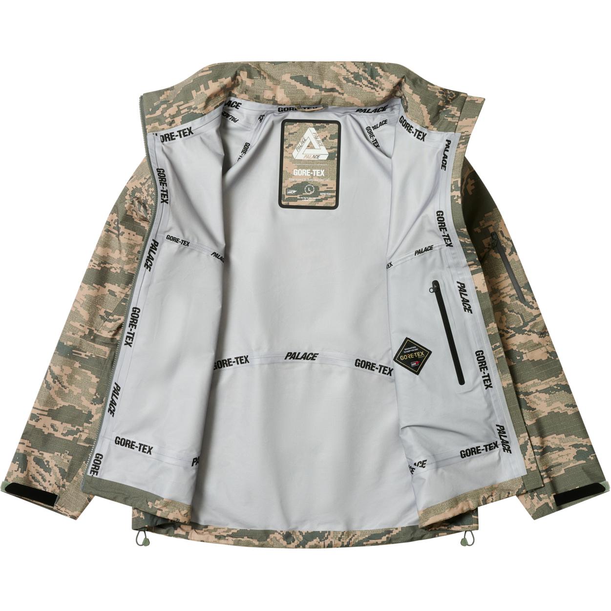 Purchase Palace FW24 GORE-TEX 3L M-TEK Camouflage Jacket Unisex with Zip Pocket Logo P27JK025