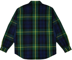 Lookbook PALACE FW24 防衛刺繡格紋長袖襯衫 男女款 黑色. P27SHT023
