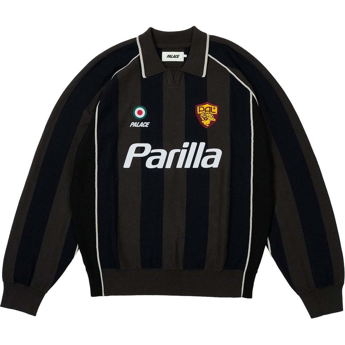 PALACE FW24 Holiday Series Sportiva Knit Logo Sweater Unisex Black. P27KW039