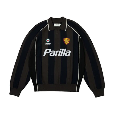 PALACE FW24 Holiday Series Sportiva Knit Logo Sweater Unisex Black. P27KW039