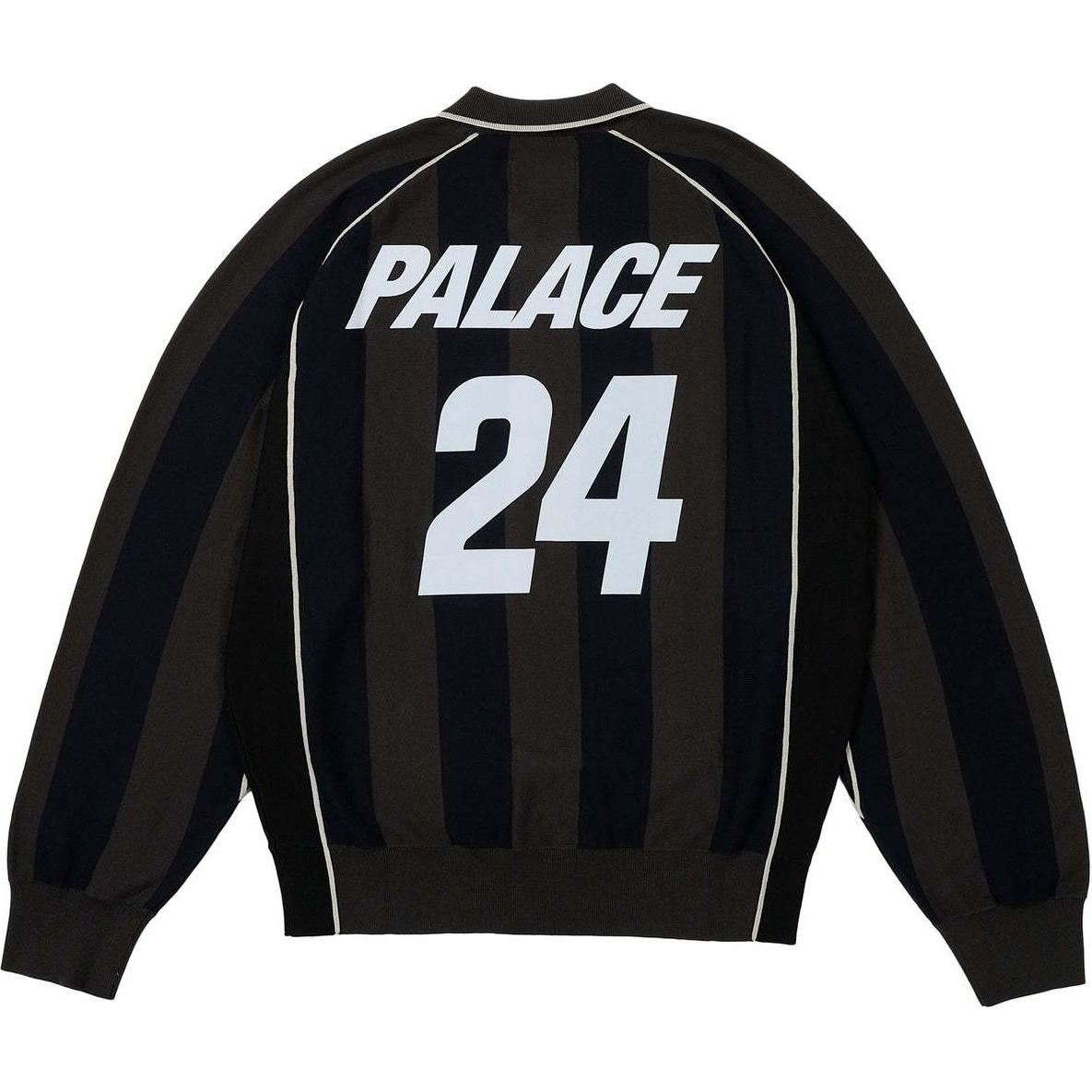 Lookbook PALACE FW24 Holiday Series Sportiva Knit Logo Sweater Unisex Hitam. P27KW039