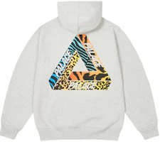 PALACE FW24 Jungle Dream Logo Print Hoodie Unisex Grey. P27HD016 PALACE FW24 Jungle Dream Logo Print Hoodie Unisex Grey. P27HD016