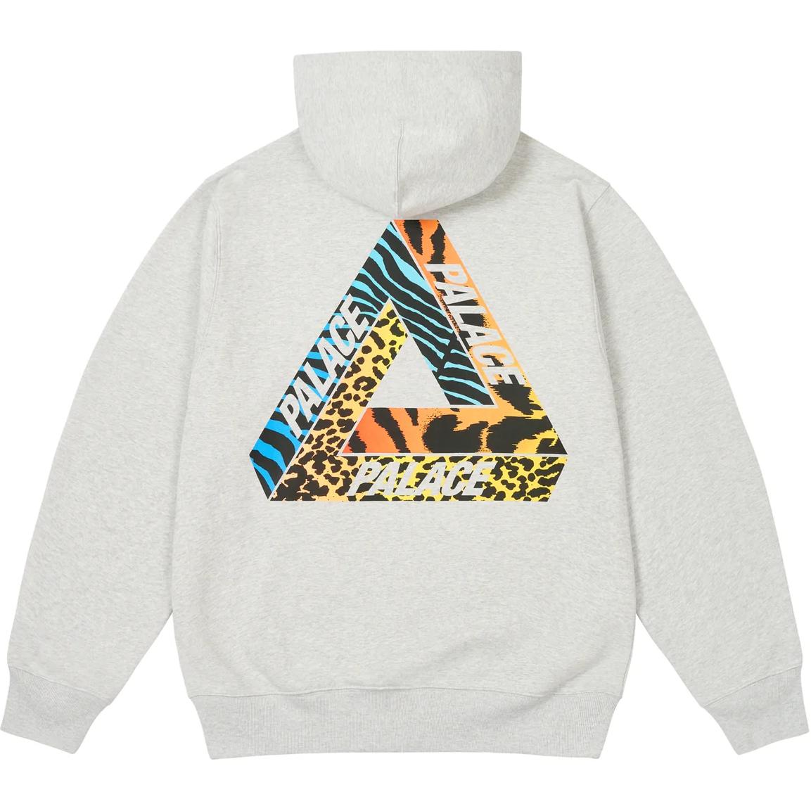 Order PALACE FW24 Sudadera Capucha Unisex Gris Estampado Logo Jungle Dream. P27HD016