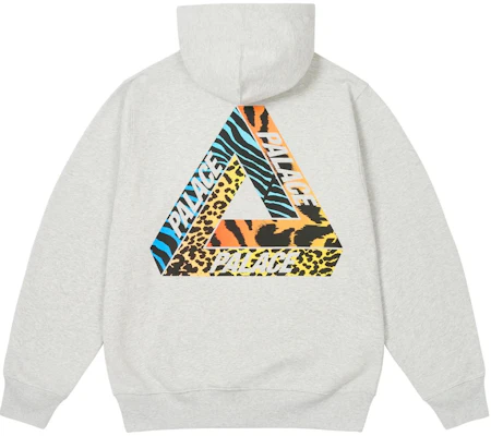 PALACE FW24 Sudadera Capucha Unisex Gris Estampado Logo Jungle Dream. P27HD016 Order PALACE FW24 Sudadera Capucha Unisex Gris Estampado Logo Jungle Dream. P27HD016