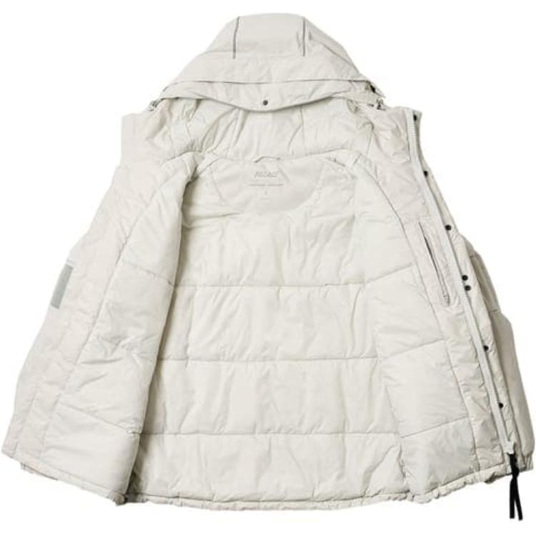 Palace FW24 Multi-Pocket Reflective Fleece Hoodie Unisex White P27JK062 圖 5