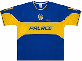 PALACE FW24 Palamat Jersey Yellow Letter Print Badge Casual Unisex Football Shirt P27ES001 PALACE FW24 Palamat Jersey Yellow Letter Print Badge Casual Unisex Football Shirt P27ES001