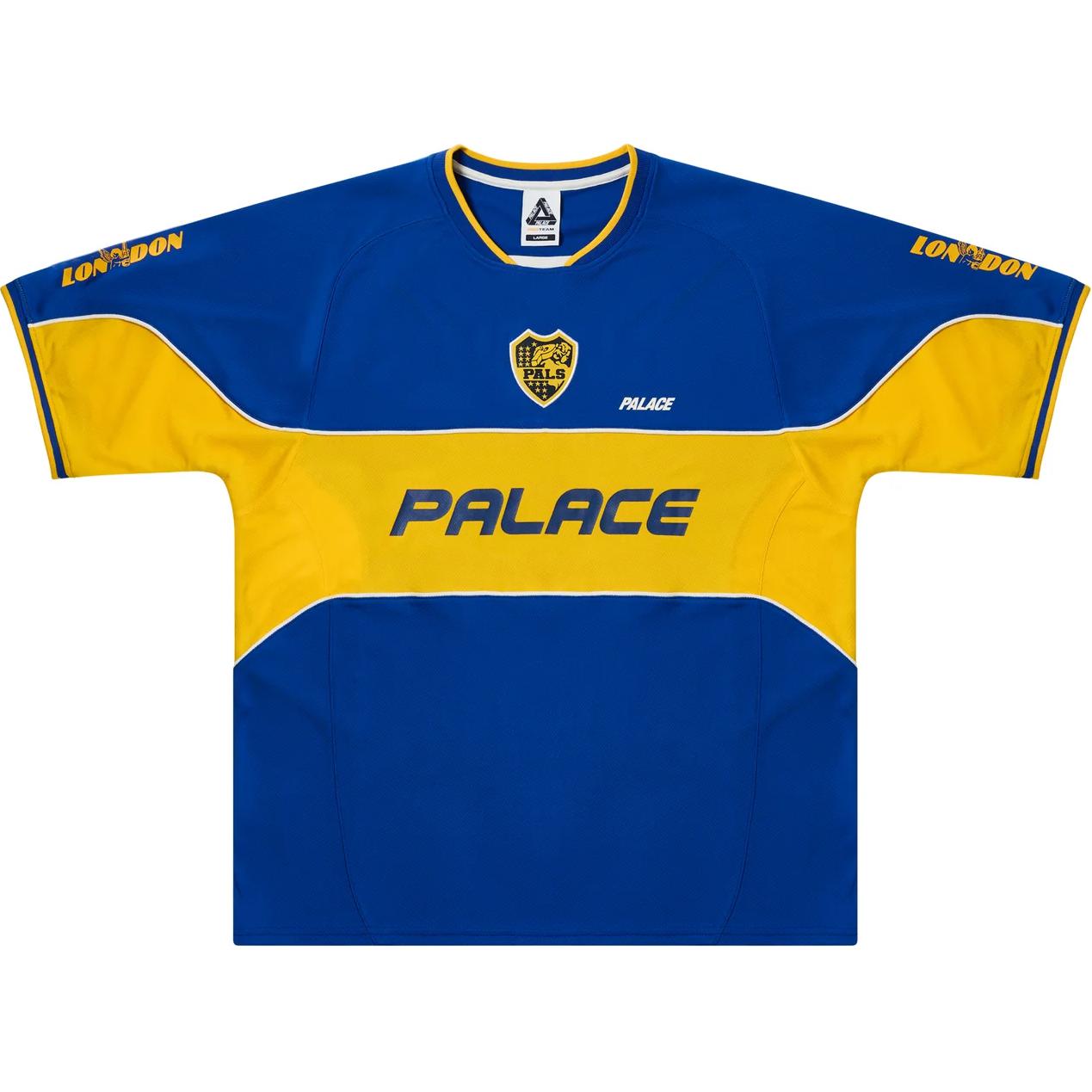 Order Camiseta de fútbol unisex PALACE FW24 Palamat Amarilla Letras y Escudo Casual. P27ES001
