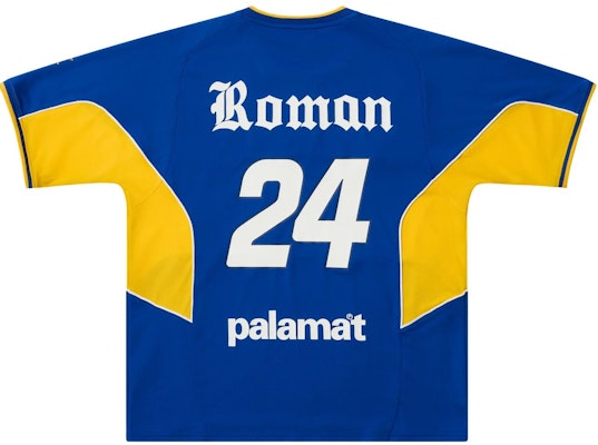 Camiseta de fútbol unisex PALACE FW24 Palamat Amarilla Letras y Escudo Casual. P27ES001 Lookbook Camiseta de fútbol unisex PALACE FW24 Palamat Amarilla Letras y Escudo Casual. P27ES001