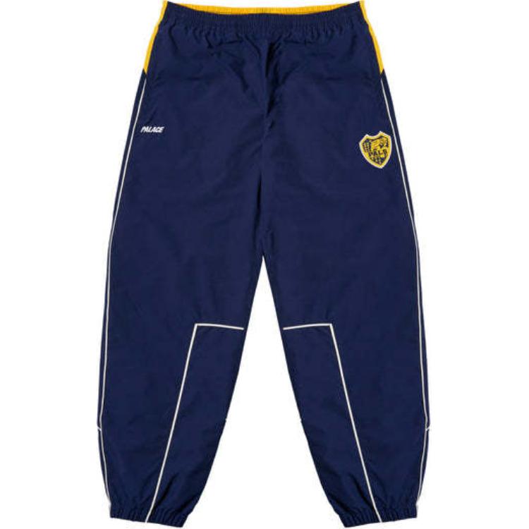 PALACE FW24 Palamat Shell Joggers Logo Patch Navy Blue Unisex Casual Pants. P27JG025