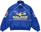 Buy PALACE FW24 Pally Rally Blue Zip-Up Jacket Unisex Logo Print Design. P27JK013