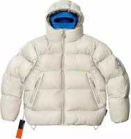 PALACE FW24 Pertex Opaque Balaclava Puffer Jacket Grey Unisex with Logo Print. P27JK053 PALACE FW24 Pertex Opaque Balaclava Puffer Jacket Grey Unisex with Logo Print. P27JK053