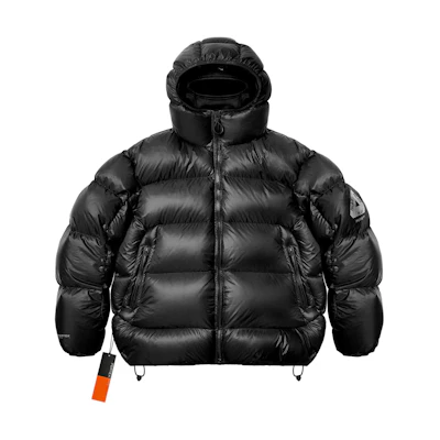 PALACE FW24 Pertex Opaque Balaclava Puffer Jacket Black Unisex with Logo Print P27JK052
