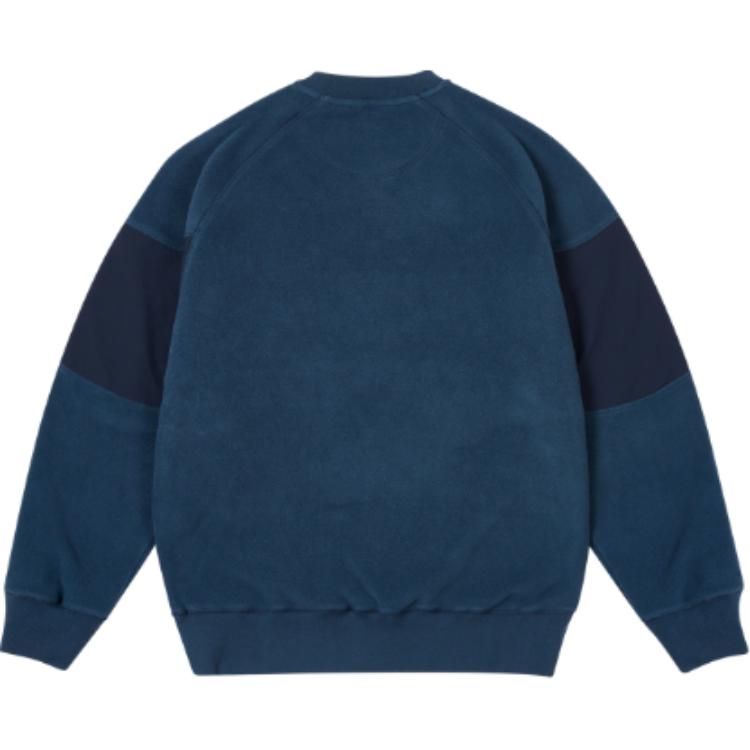 Lookbook PALACE FW24 ポーラテック200 クルーネック ネイビーブルー ロゴ刺繍入りスウェット P27CS206