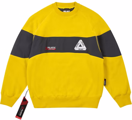 Palace FW24 Polartec 200 黃色寬鬆版型男女款圓領運動衫 P27CS226 Buy Palace FW24 Polartec 200 黃色寬鬆版型男女款圓領運動衫 P27CS226