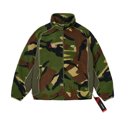 PALACE FW24 Polartec 3M Track Jacket Unisex Camouflage Zip-Up Fleece Jacket. P27JK014