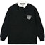 Order PALACE FW24 Thistle Rugby Negro Polo Unisex Manga Larga con Logo Bordado. P27ES035