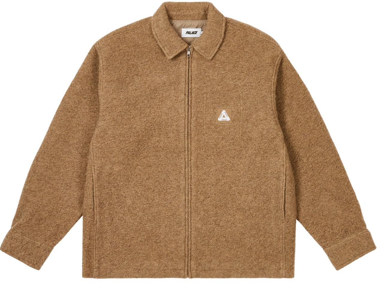 palace-fw-24-wooly-zip-jacket-beige-unisex-logo-patch-casual-jacket-p27-sht-045