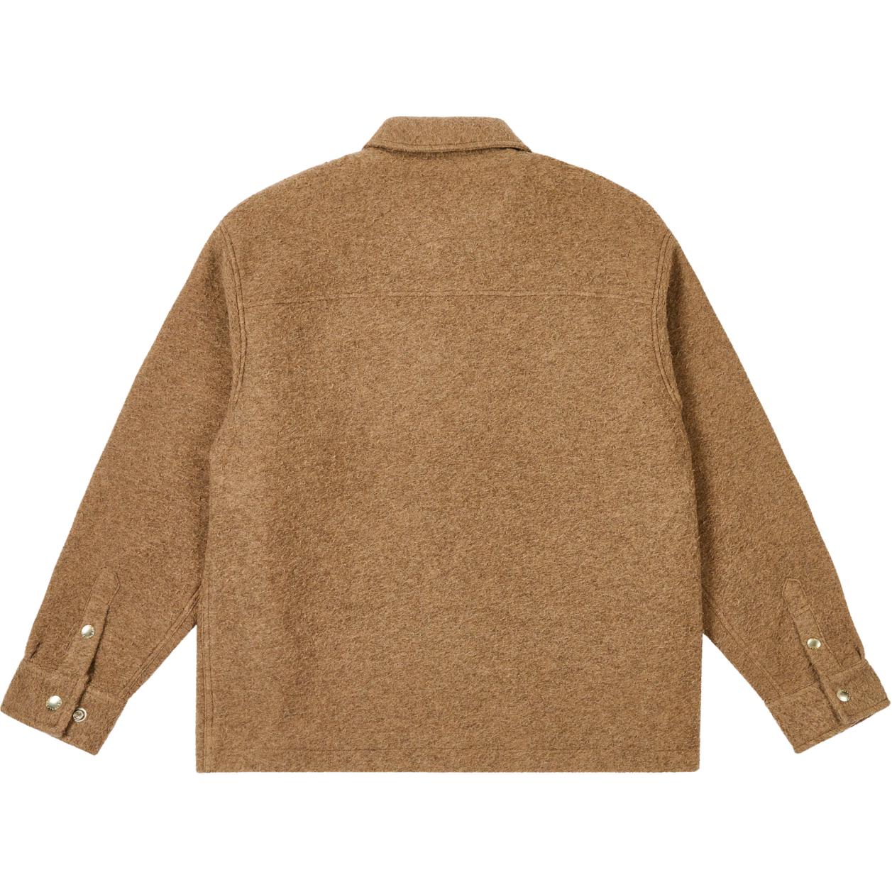 Lookbook PALACE FW24 羊毛拉鍊外套 米色 中性 logo貼布 休閒外套 P27SHT045