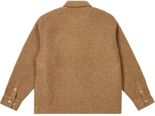 PALACE FW24 羊毛拉鍊外套 米色 中性 logo貼布 休閒外套 P27SHT045 Lookbook PALACE FW24 羊毛拉鍊外套 米色 中性 logo貼布 休閒外套 P27SHT045