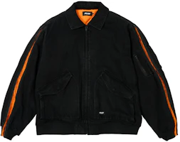 Palace FW24 Zipped MA-1 Bomber Jacket Black – Unisex Multi-Pocket Logo Design P27JK040 Palace FW24 Zipped MA-1 Bomber Jacket Black – Unisex Multi-Pocket Logo Design P27JK040