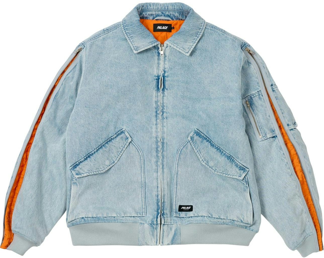 palace-fw-24-zipped-ma-1-bomber-jacket-multi-pocket-denim-blue-unisex-embroidery-p27-jk-006