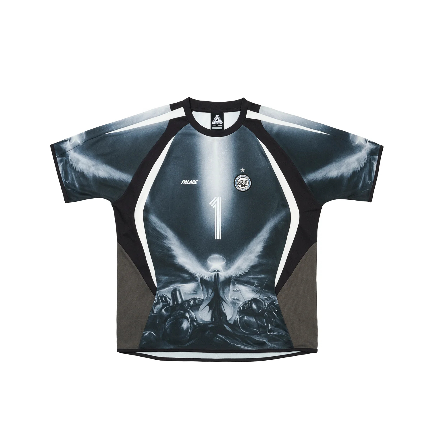 Palace FW25 DROP3 PHANTASY JERSEY Graphic Print Casual Unisex Soccer Shirt. P29ES056