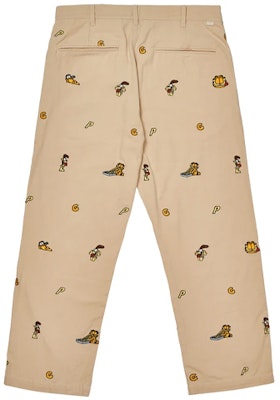 PALACE 가필드 워크 팬츠 베이지 스트레이트 카툰 자수 유니섹스 카키 팬츠 P21T002 Lookbook PALACE 가필드 워크 팬츠 베이지 스트레이트 카툰 자수 유니섹스 카키 팬츠 P21T002