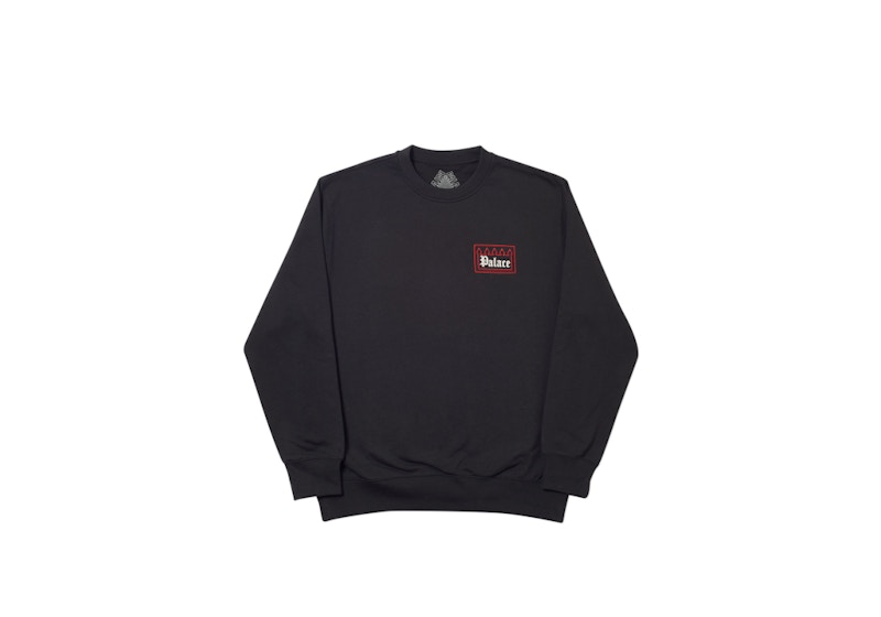 Buy Palace Sudadera Negra Gated Community Crew
