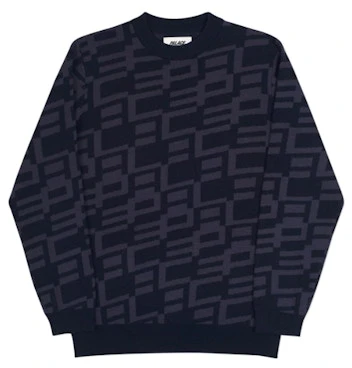 palace-geo-knit-black-grey