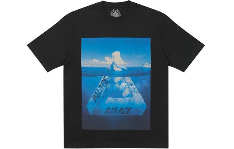 PALACE Glacier Black T-Shirt Unisex Couple Style. P21TS180