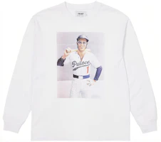 Palace Graphic Crewneck Pullover Sweatshirt White Long Sleeve P21LS050 Palace Graphic Crewneck Pullover Sweatshirt White Long Sleeve P21LS050