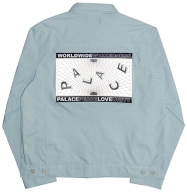 Palace Griddle Shell Jacket Light Blue Lookbook Palace Griddle Shell Jacket Light Blue