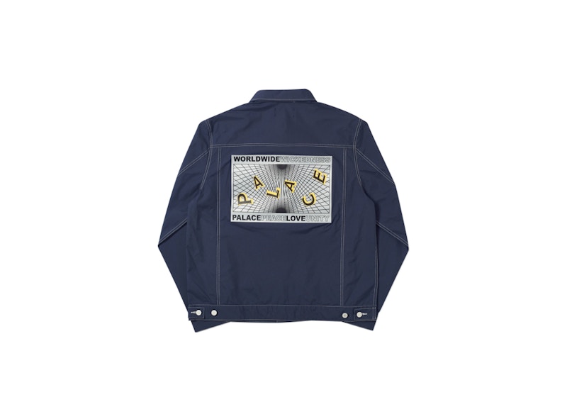 Palace Griddle Shell Jacket Navy 圖 2