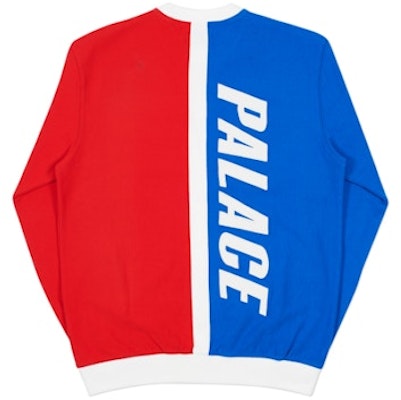 Palace Gtx Splitter Crew Red/White/Blue Order Palace Gtx Splitter Crew Red/White/Blue
