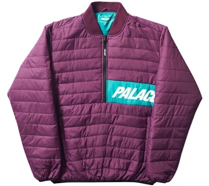 palace-half-zip-packer-blackberry-teal