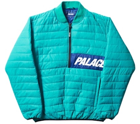 Palace Half Zip Packer Teal Buy Palace Half Zip Packer Teal