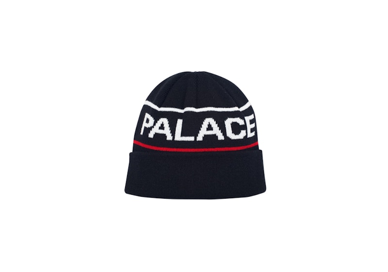 Palace Handle Beanie Black/White/Red